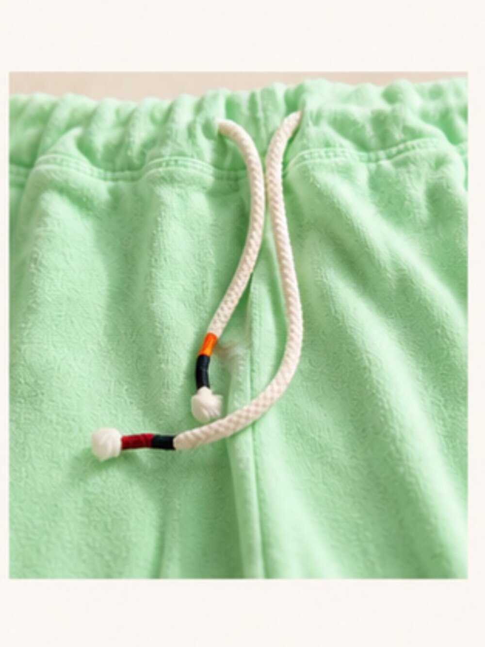 Sundry Neon Mint Lounge Jogger Pants 0 | Quiet Luxury Resort Loungewear - Picture 5 of 9